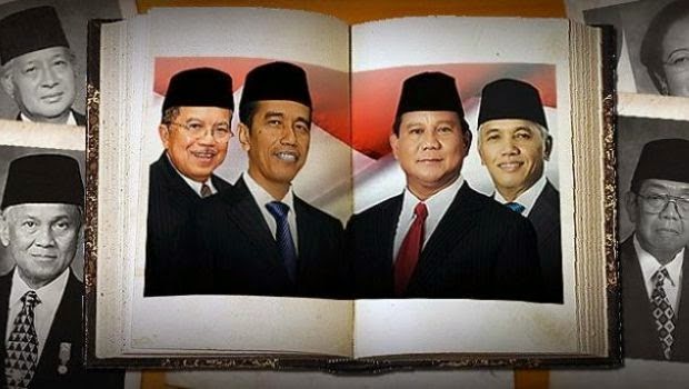 Jokowi - JK Didukung 35,42% Publik, Hatta-Prabowo 22,75% dari Hasil Survei LSI